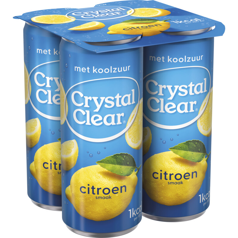 Crystal Clear Lemon blik 4-pack