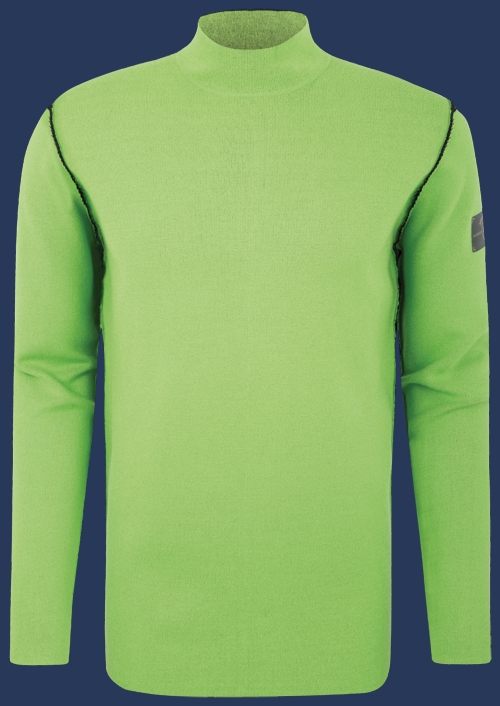 Herren Pullover 012 KoNitH, Neongreen/Darknavy