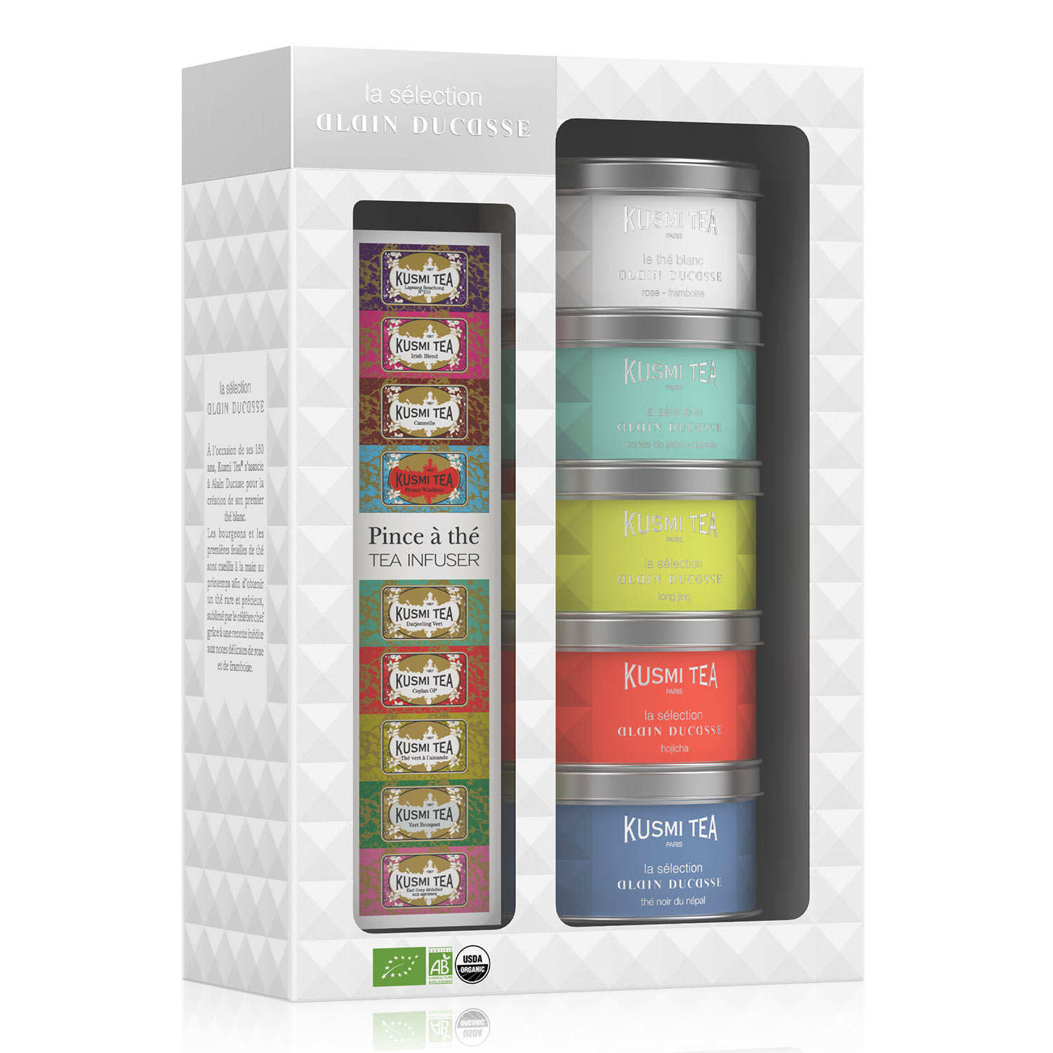 Coffret cadeau de thés bio Kusmi sélectionnés par Alain Ducasse