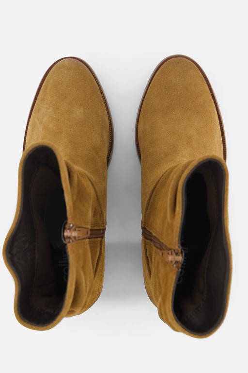 Cellini Enkellaarsjes cognac Suede