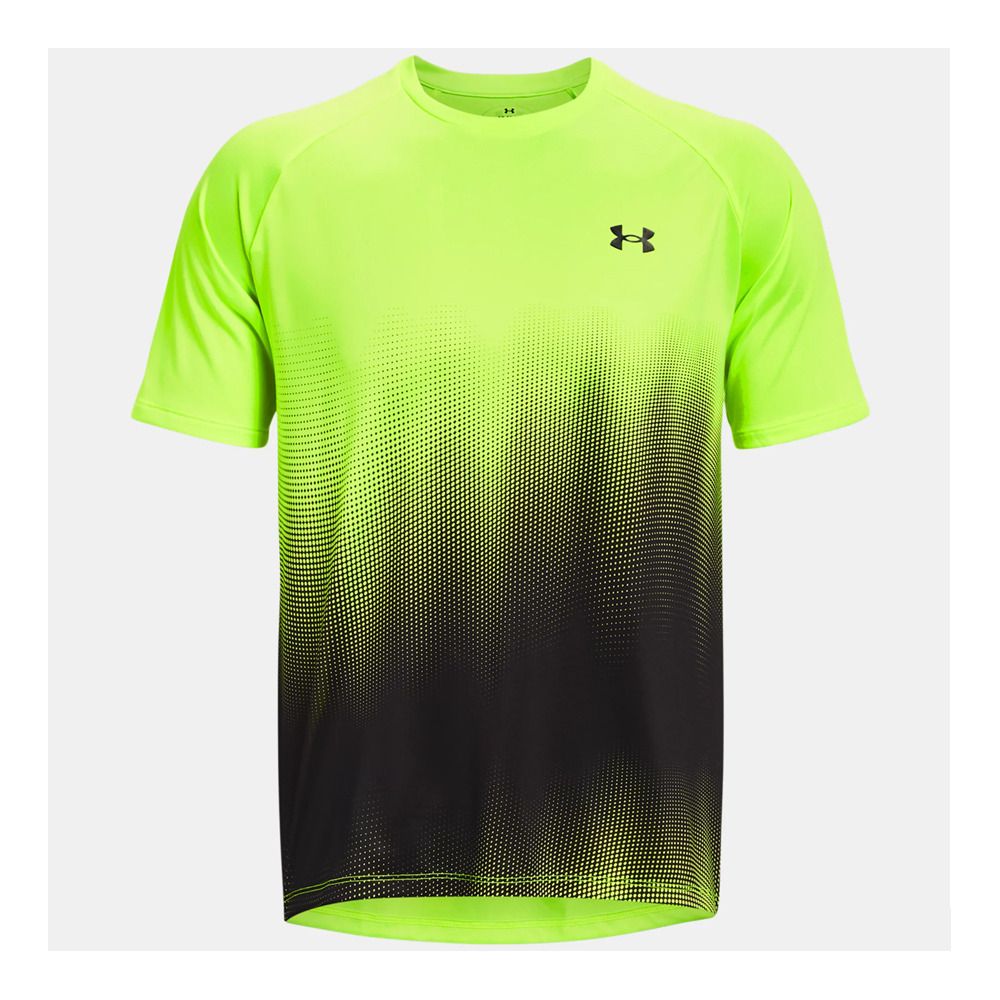 Under Armour UA TECH FADE - Maillot Homme lime surge/black/black