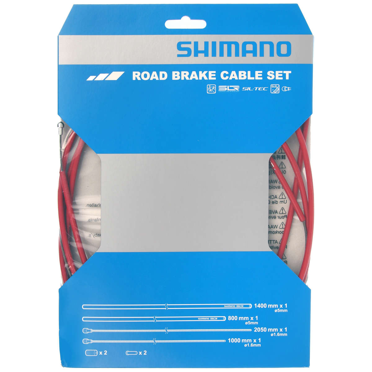 Shimano Race PTFE Remkabelset Rood