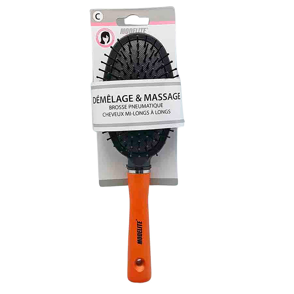 Brosse à cheveux ovale en bois 26.5cm