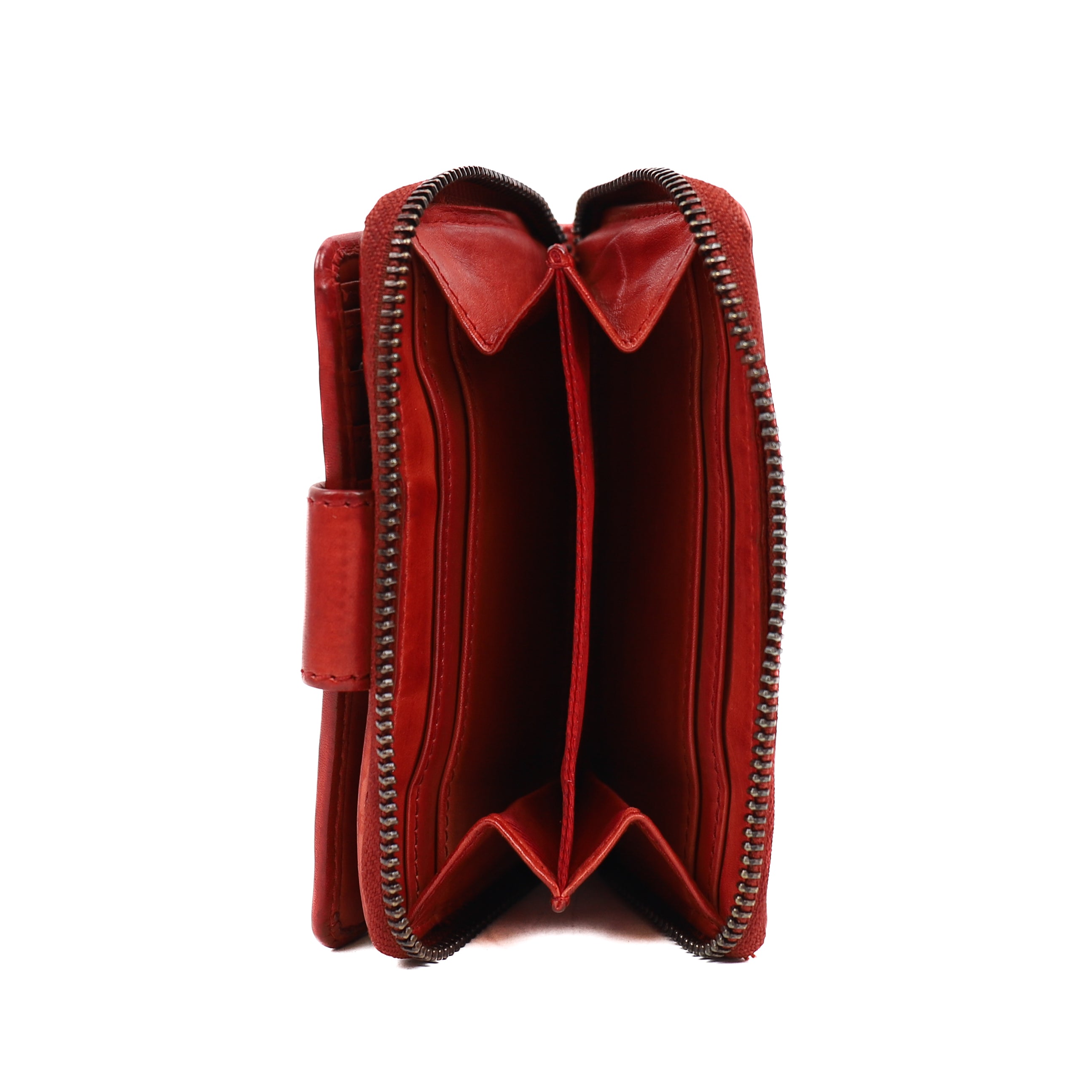 Ritsportemonnee 'Loet' rood Rood