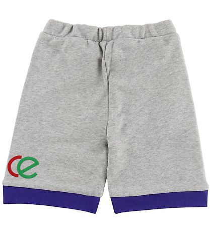 Young Versace Shorts - Sweat - Graumeliert m. Text
