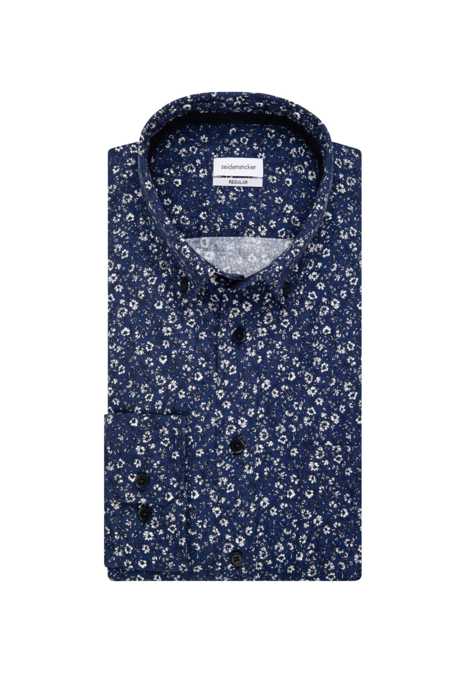 Seidensticker| Herren Casual Hemd Schwarze Rose