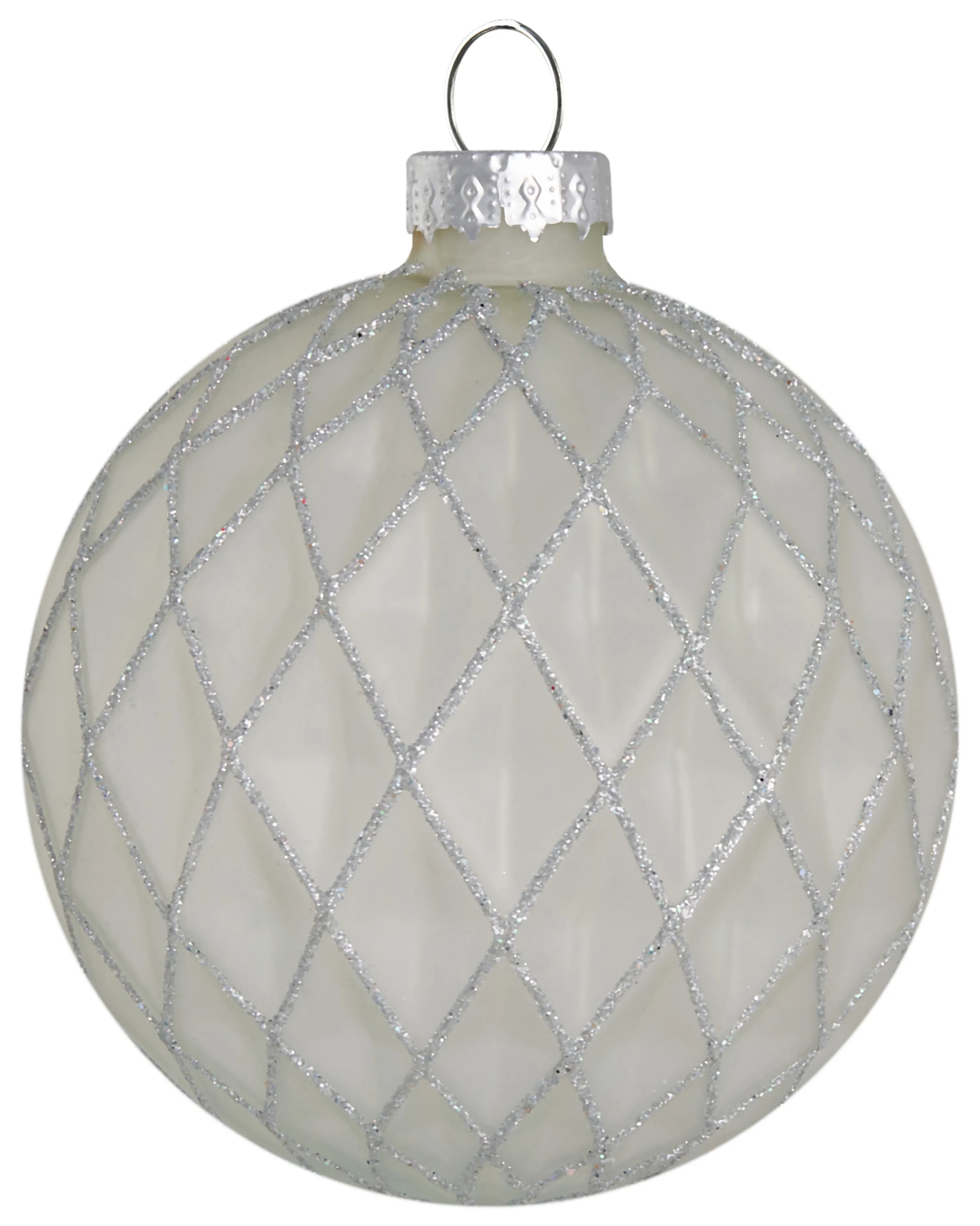 Set van 35 kerstballen FROSTFALL Glas Grijs