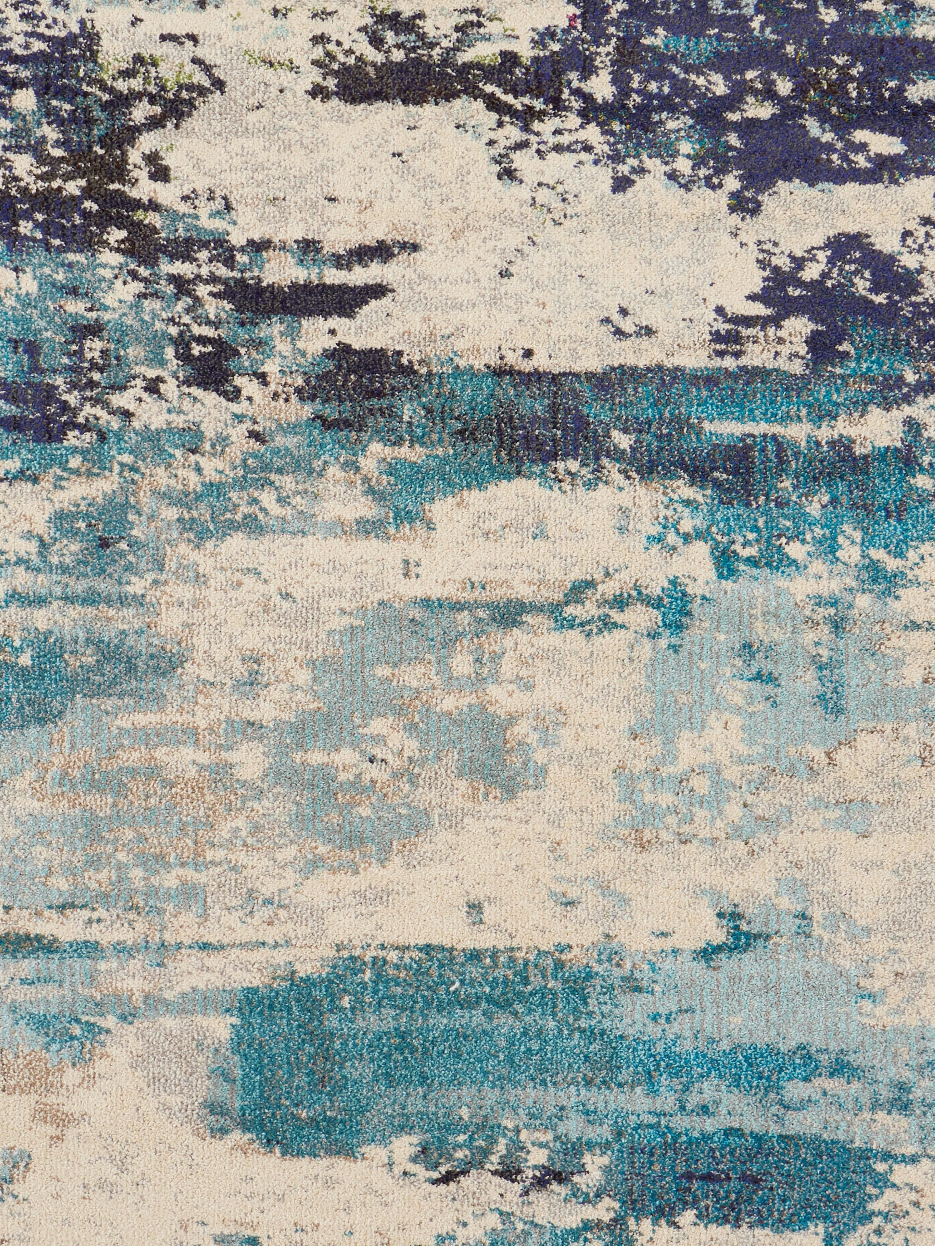 Ronde design laagpolig vloerkleed Celestial