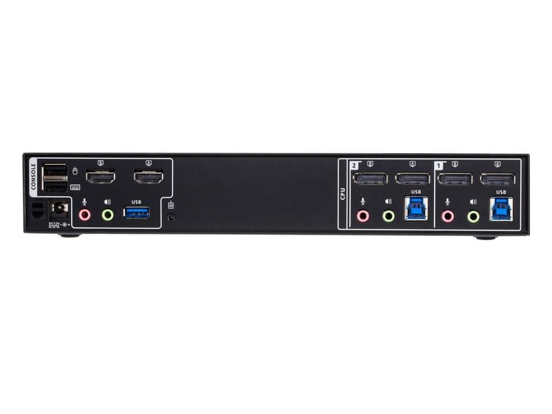 Aten KVM Switch CM1942 DisplayPort, 4K 60Hz 2-Port 4K DisplayPort Dual Display Mini-Matrix Boundless KVM-Switch