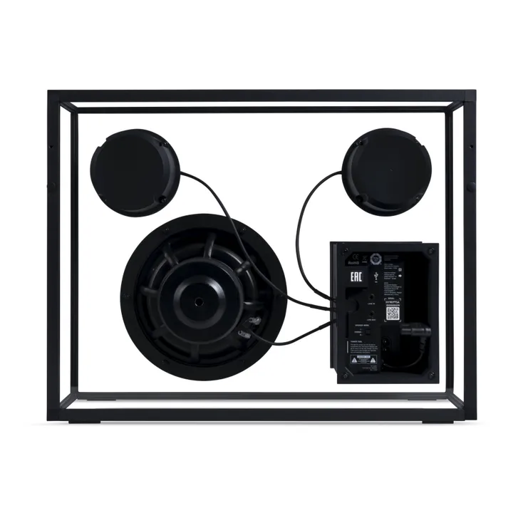 Transparent Speaker Enceinte en verre trempé | Noir