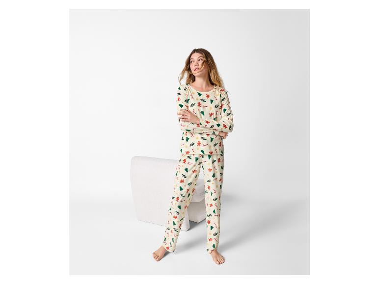 Velours dames kerstpyjama