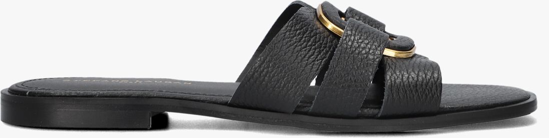 zwarte stefano lauran slippers 24152