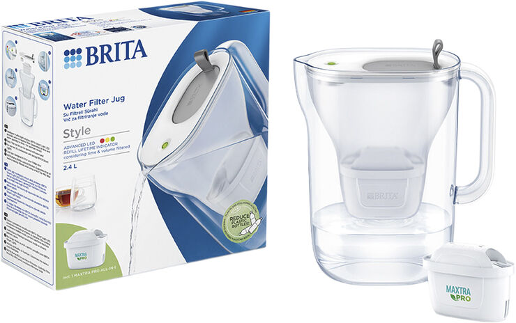 BRITA BRITA STYLE LED4W MXPRO JUG GREY Grå