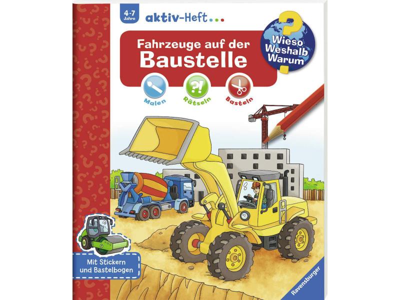 Ravensburger Kinder-Sachbuch WWW aktiv-Heft – Fahrzeuge auf Kinder-Sachbuch