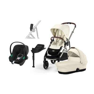 Cybex GAZELLE S Duovogn inkl. Cybex Aton B2 & Base, Seashell Beige/Taupe