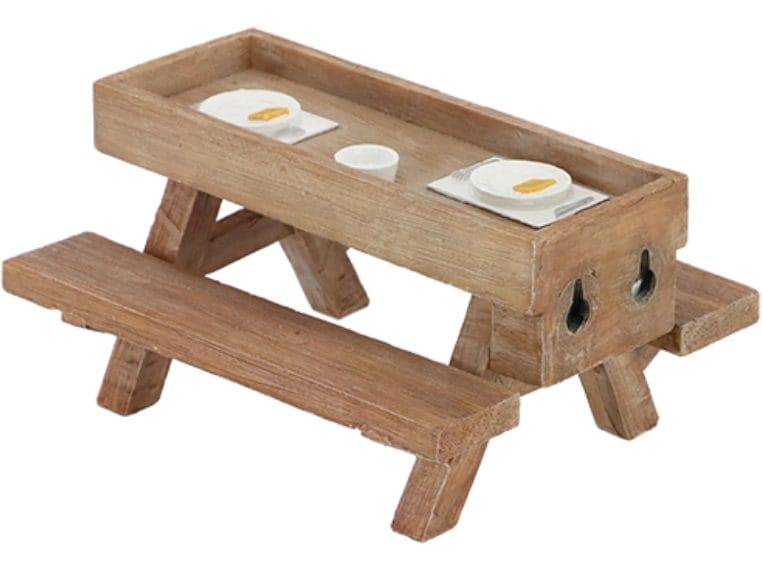 Esschert Design Futterspender Wandpicknicktisch Vogel/Eichhörnchen-Picknicktisch