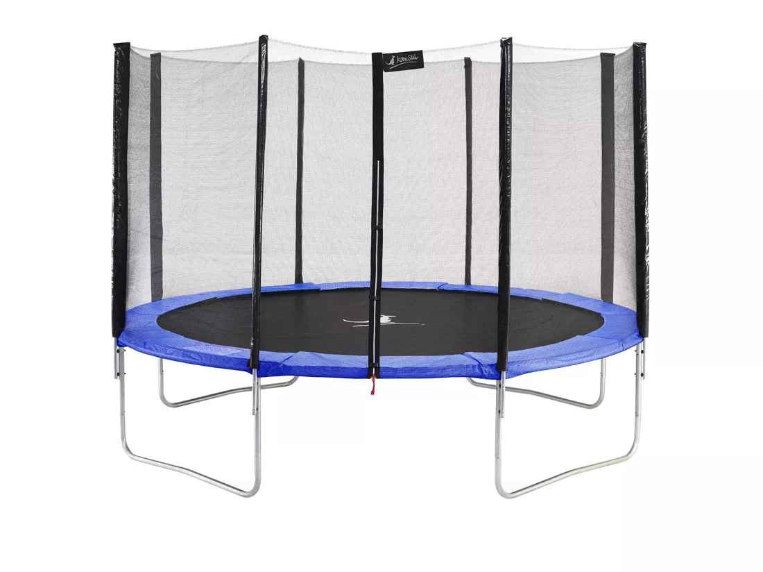 Trampoline rond Bleu Ø360cm avec filet de protection