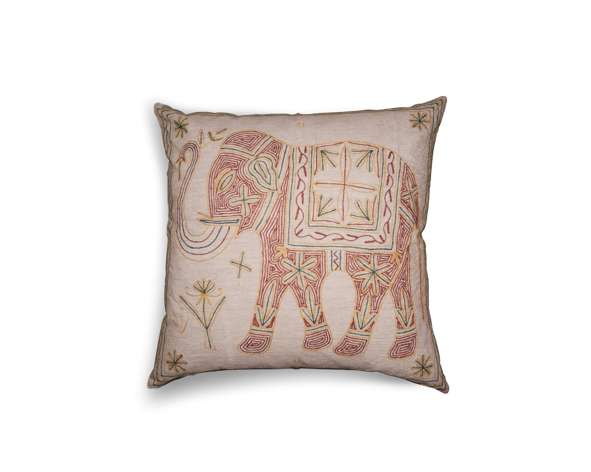Kissenhülle 'Elefant', pink, L 60 cm, B 60 cm von fischer's lagerhaus
