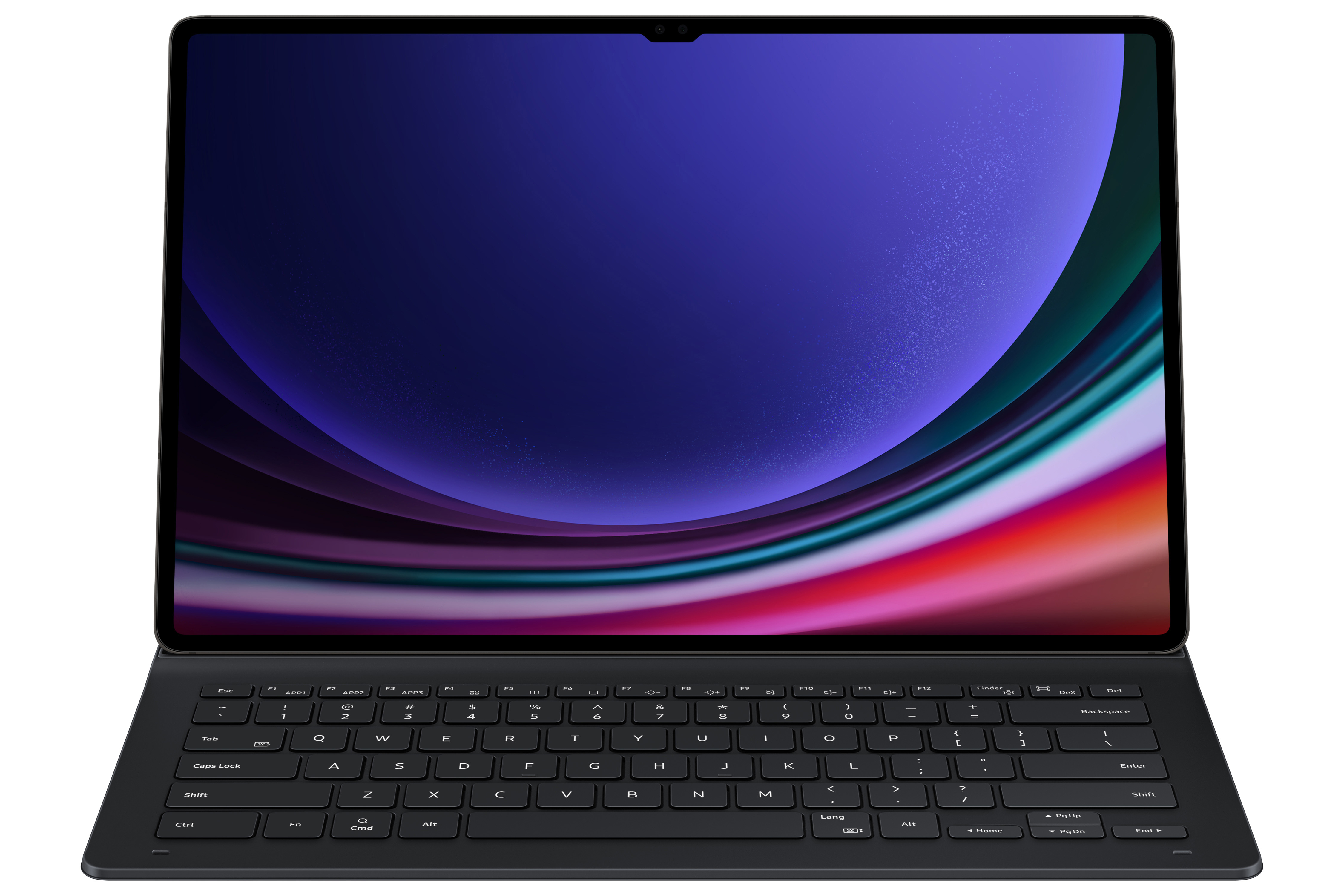 Galaxy Tab S9 Ultra Keyboard Slim Tastatur Case (CH Layout) Book Cover Hülle (EF-DX910BBEGSW) - Schwarz