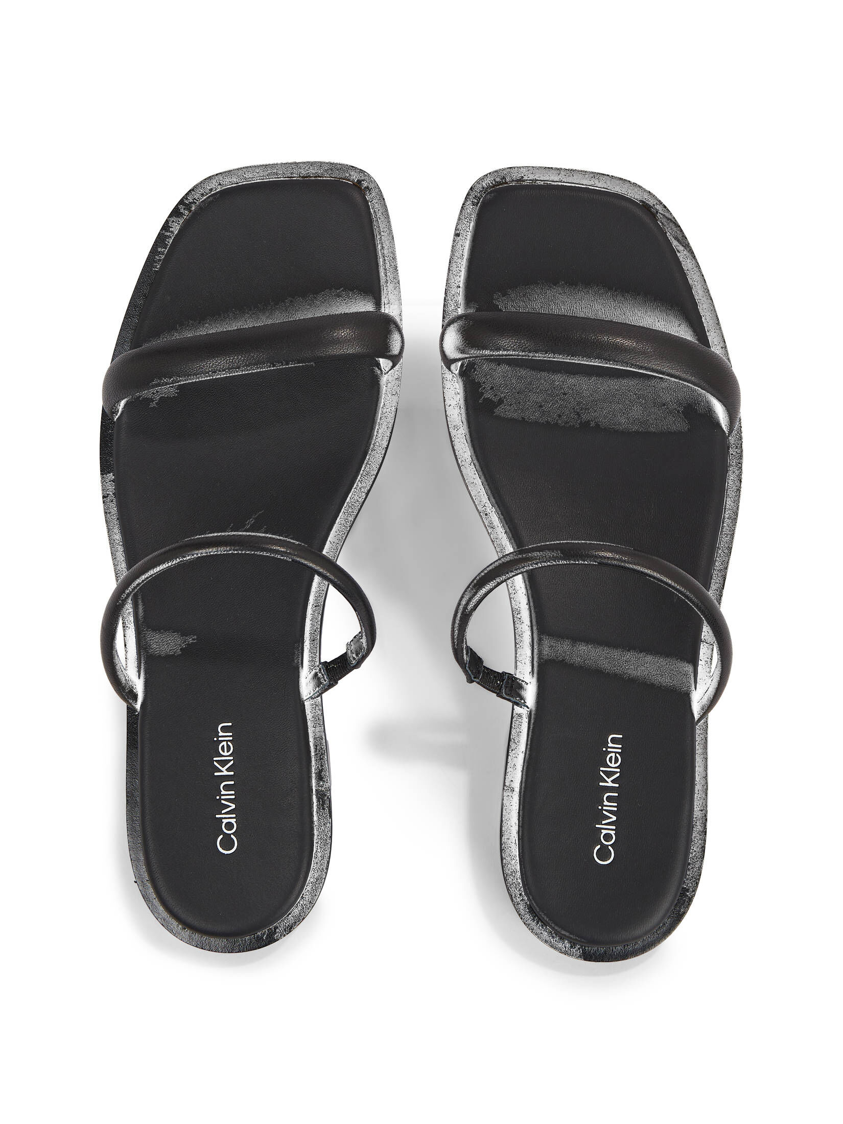 CALVIN KLEIN| Damen Pantoletten aus Leder