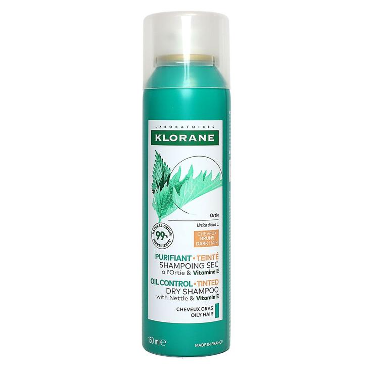 Shampooing sec teinté ortie et vitamine E cheveux châtains à bruns 150ml