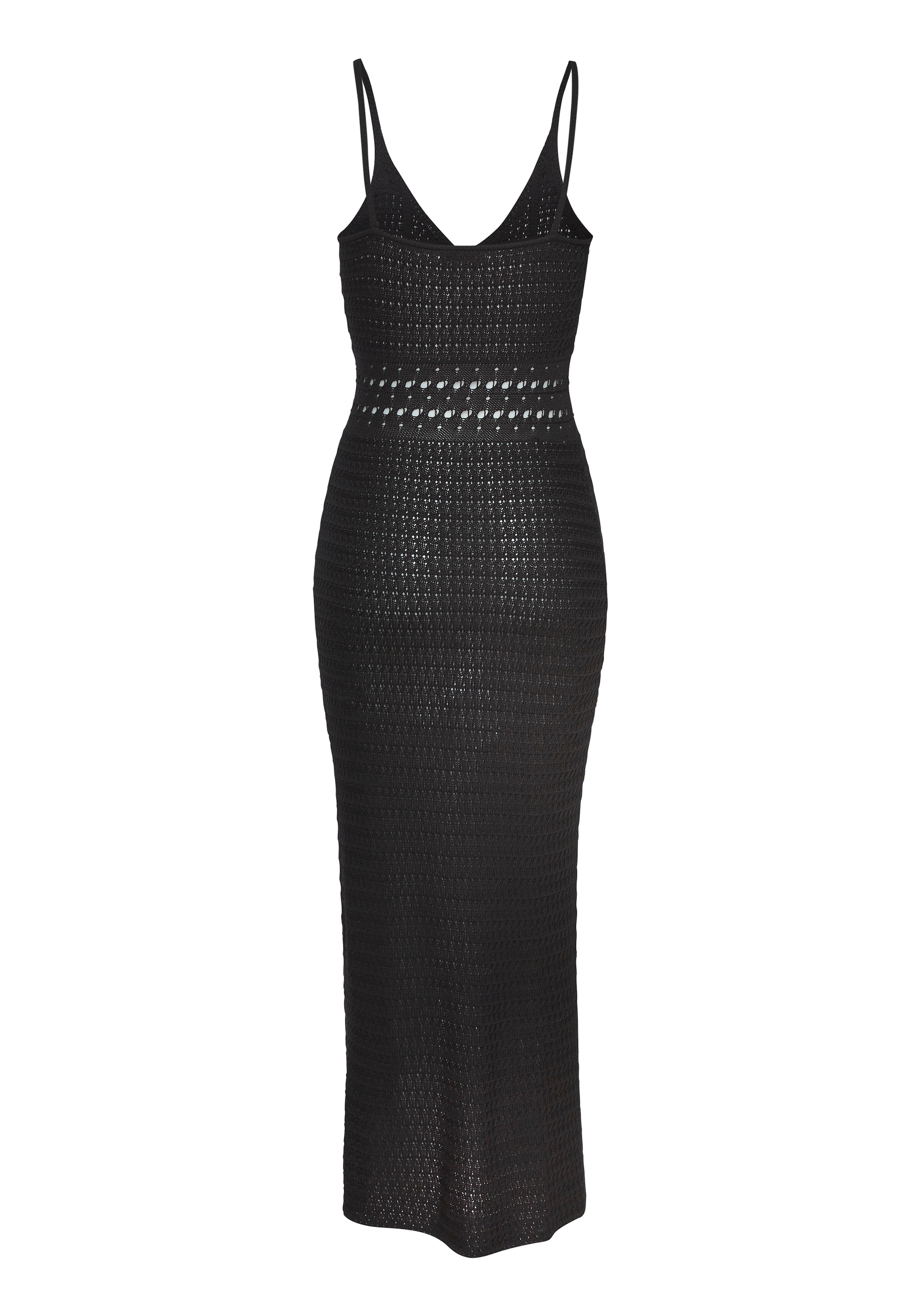 Vivance Strickkleid mit Schlitz, Festival, modisches Häkelkleid, Strandkleid