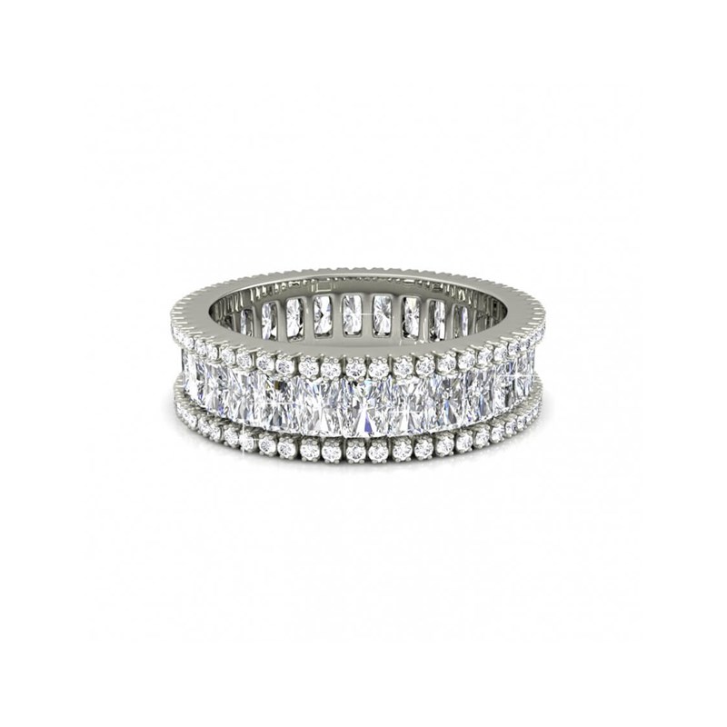 Bague Glamour Lock - Argenté et Cristal