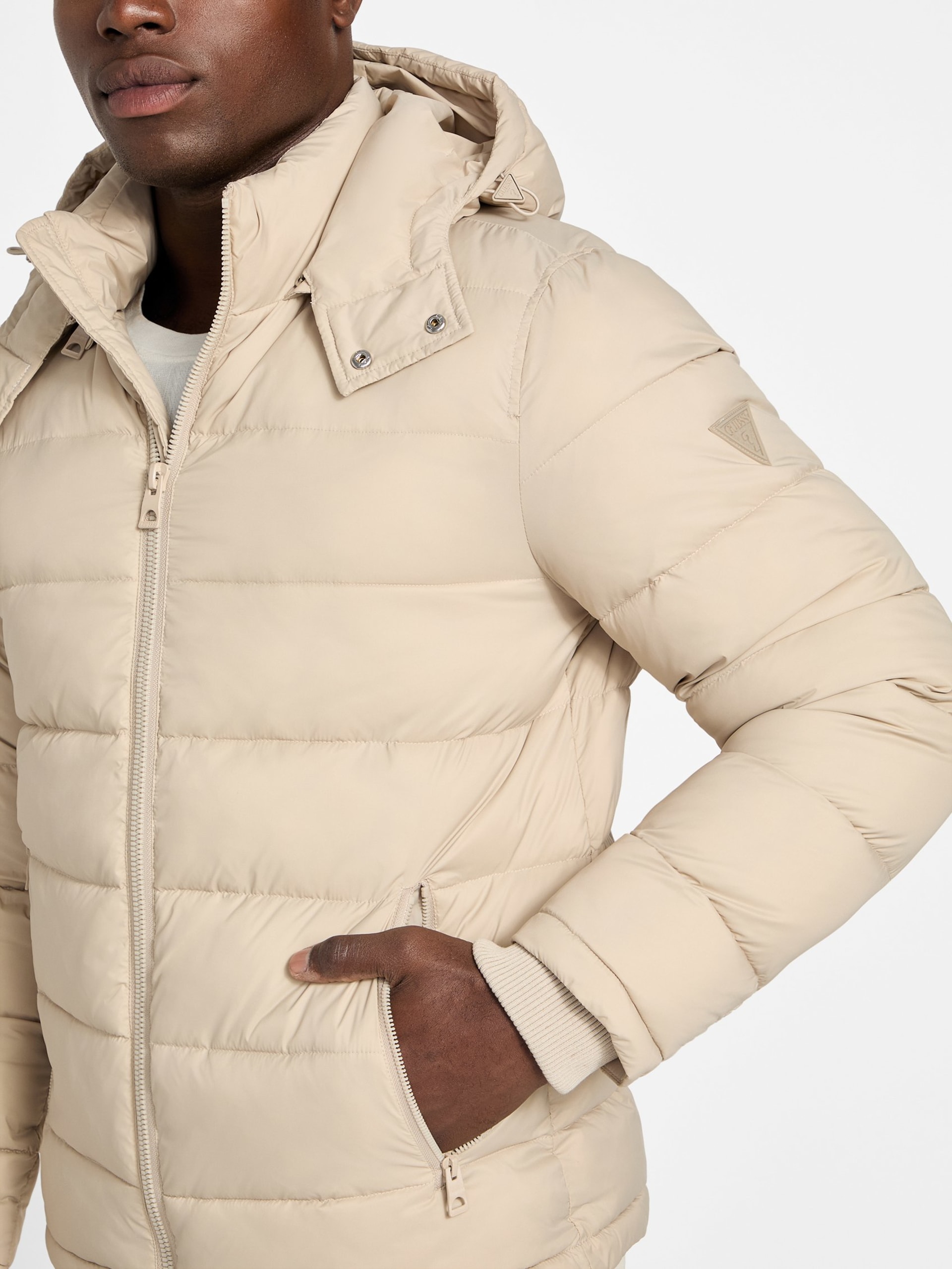 Jaqueta puffer de nylon fosco Glacier
