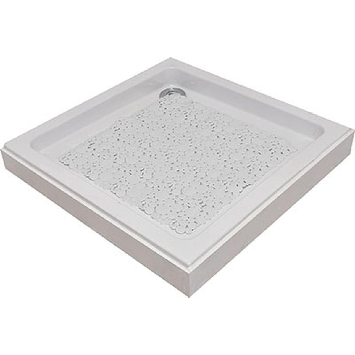 FOND DE DOUCHE 50X50CM BULLES BLANC