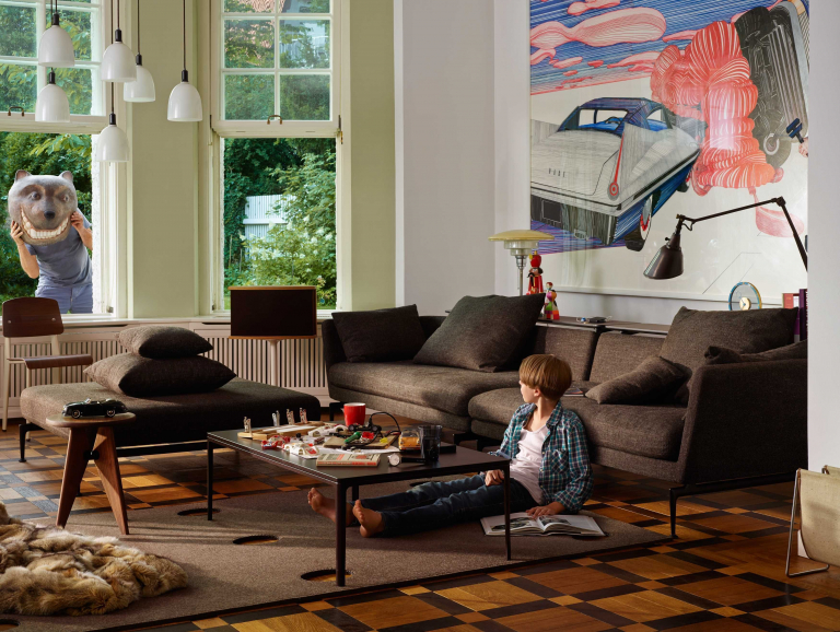 Vitra Tabouret Solvay kruk Amerikaans noten, geolied