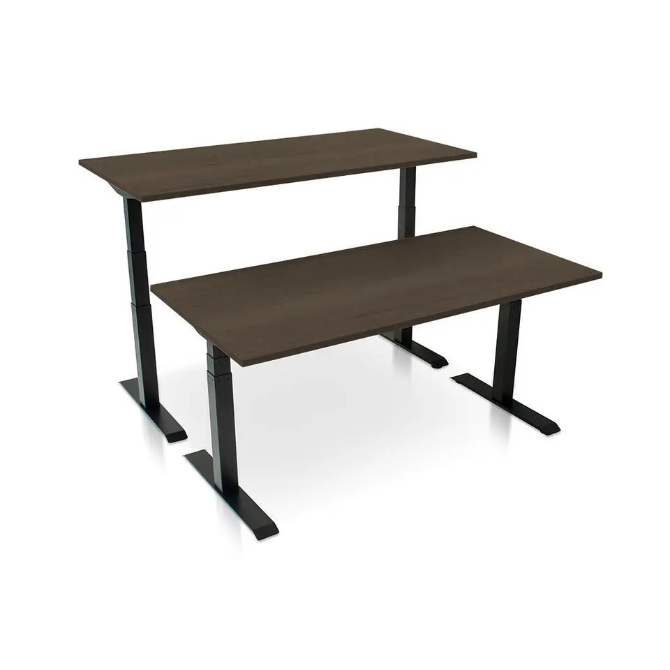 MRC PRO elektrisch ARBO zit-sta bureau - 180x80 cm - bruin eiken