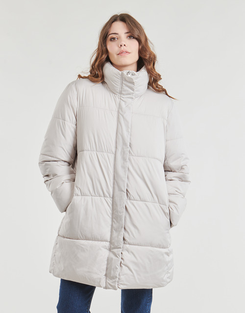 Esprit - LONG COSY PUFFER COAT - Beige