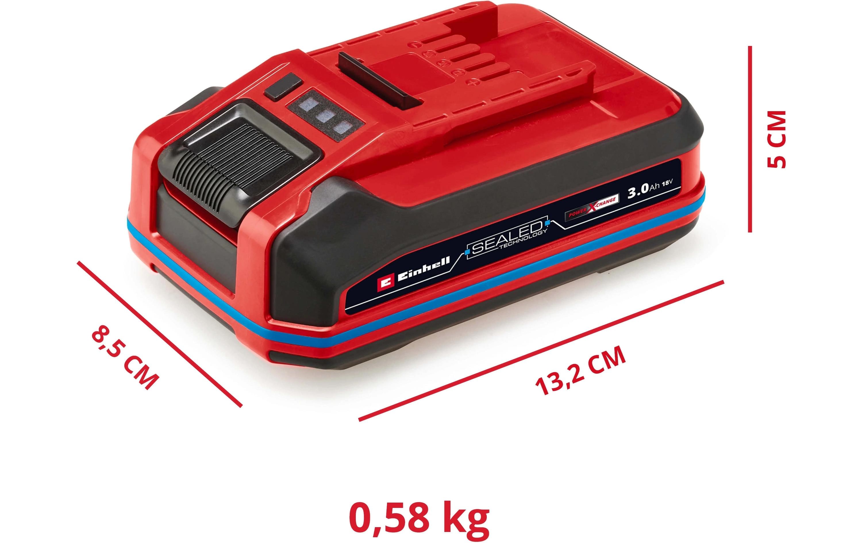 Akku 18 V 3.0Ah SEALED PXC Plus A1Universell einsetzbarer Akku für die gesamte Einhell PXC-Produktfamilie