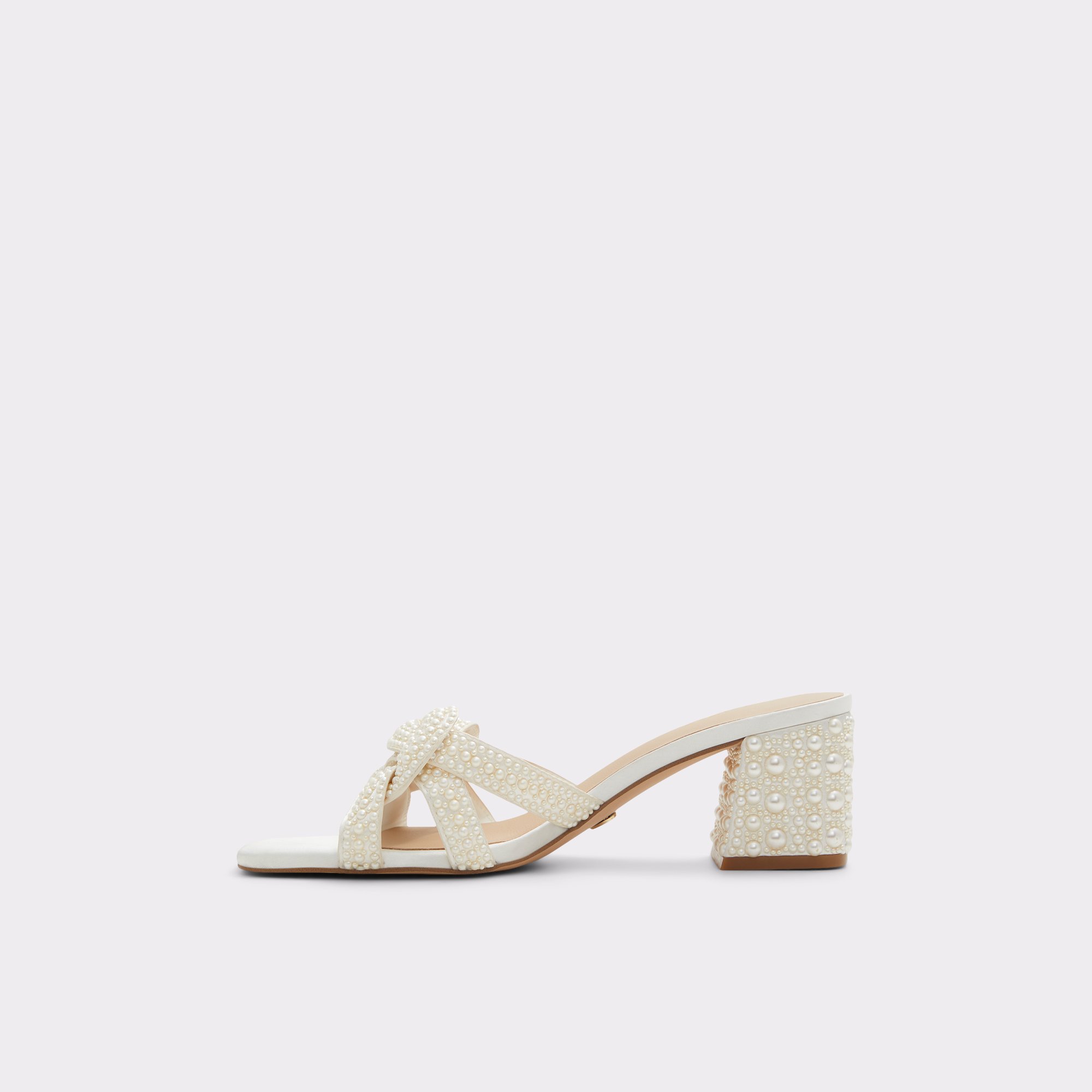 Grandly White Women Mule Shoes