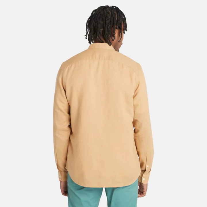 Chemise à col officier Lovell pour homme en jaune