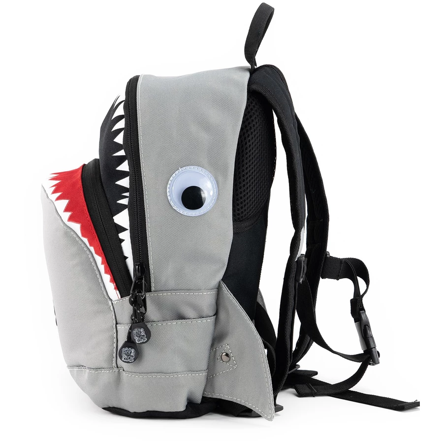 Pick & Pack Rucksack Shark Shape S Grey