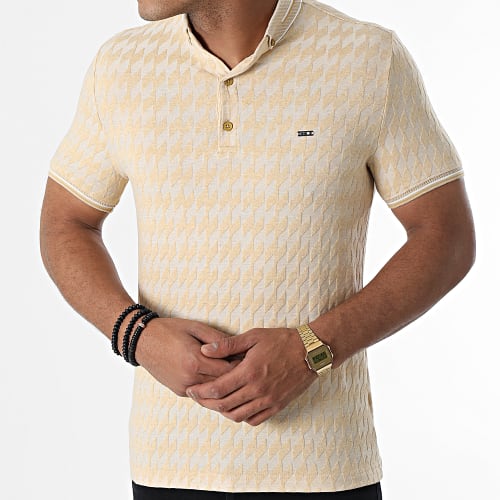 Polo Manches Courtes 1080 Beige Chiné