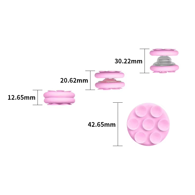 Finger Griff Halterung Saugnapf für Smartphones - Pink