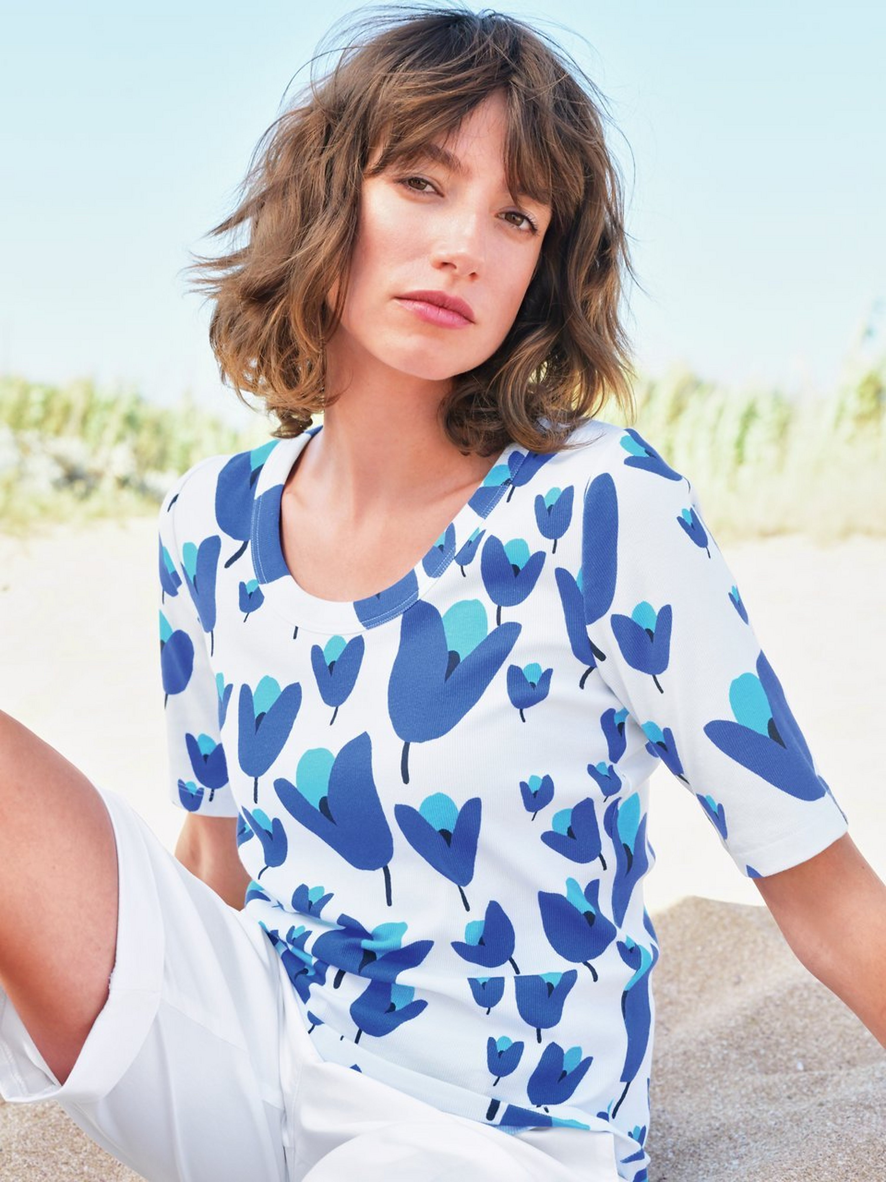Rundhals-Shirt
