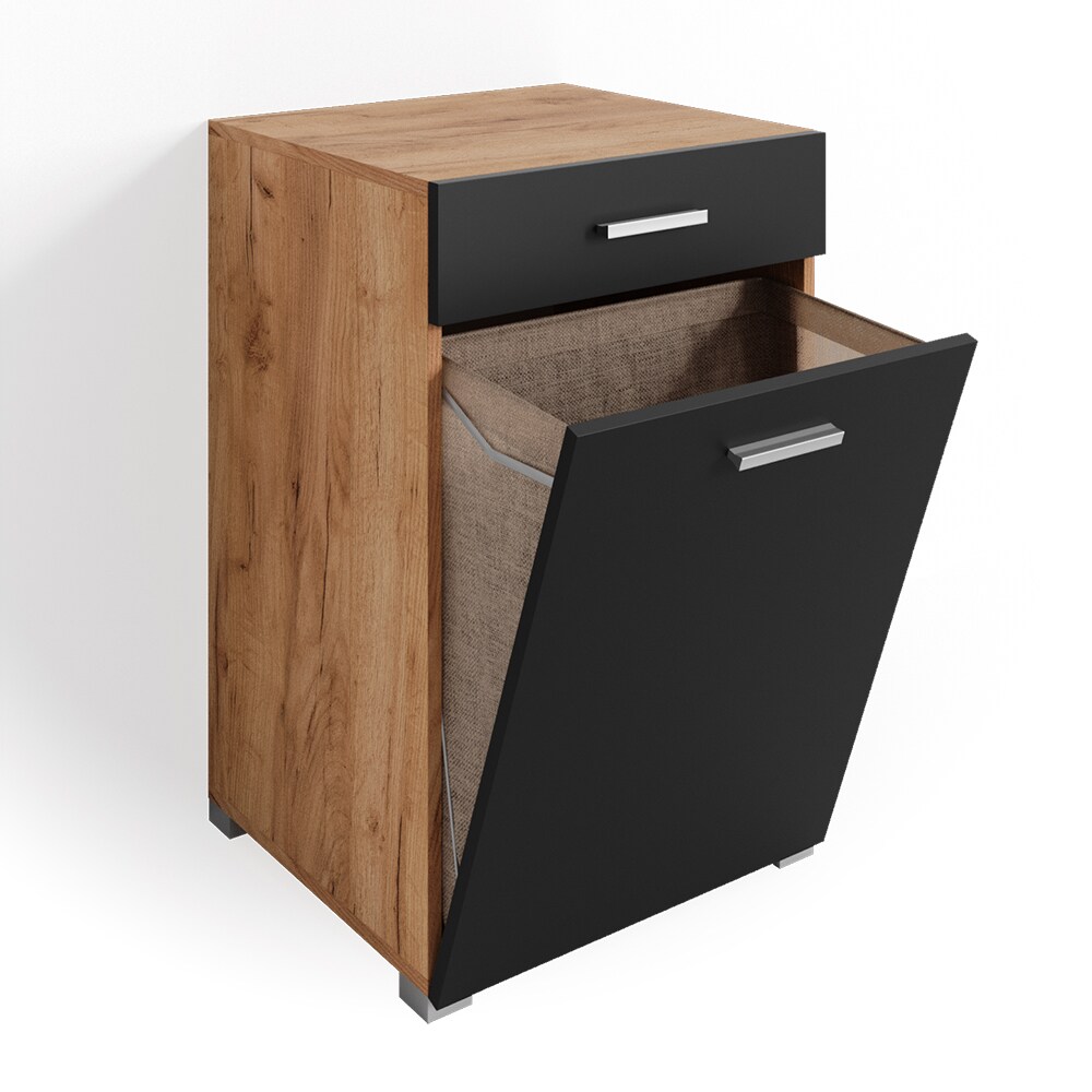 Vicco Wäschekorb Wäscheschrank Badschrank Matteo ANT/GKO Waschmaschinenschrank