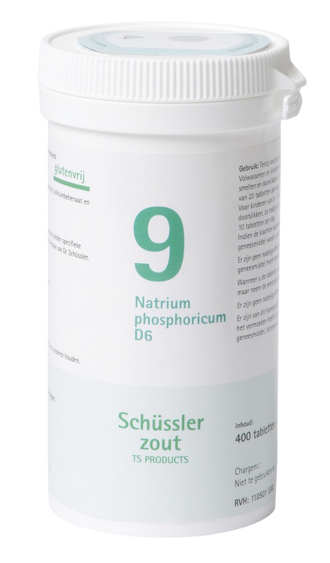 Pfluger Schussler Celzout 9 Natrium Phosphoricum D6 400 tabletten