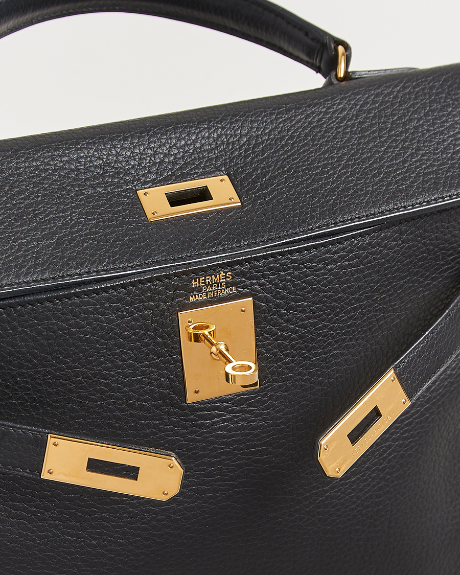 Hermès Pre-Owned Kelly 32 Handbag Taurillon Leather Black