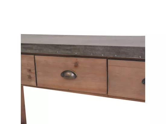 Table console Bois massif de sapin 122 x 35 x 80 cm