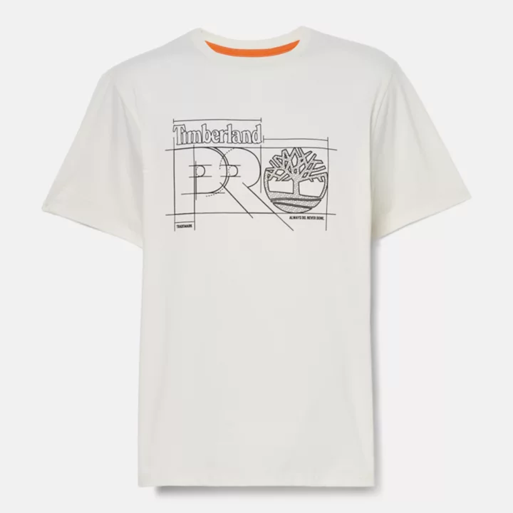 T-shirt Timberland PRO Innovation Blueprint pour homme en blanc