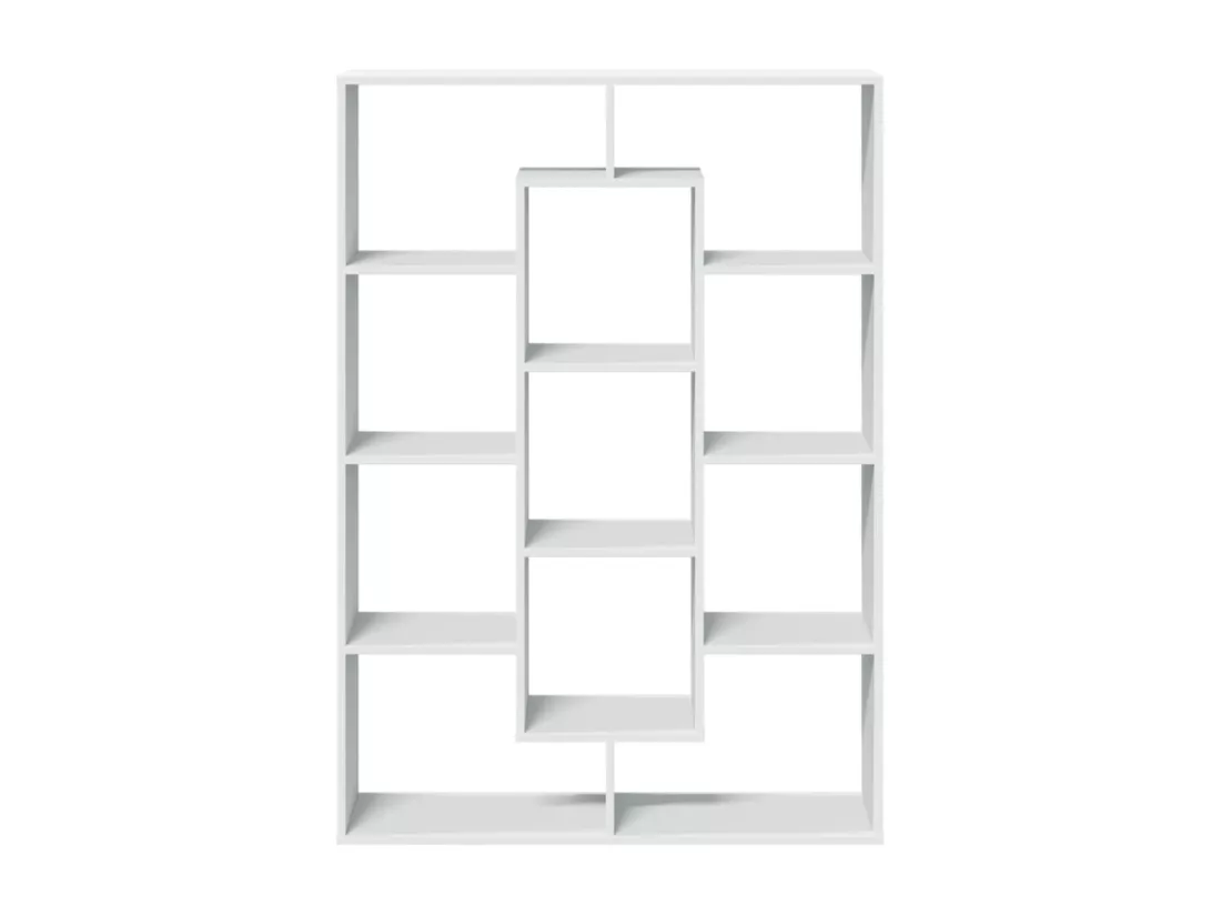 Bibliothèque blanc 102x29x143 cm bois d'ingénierie