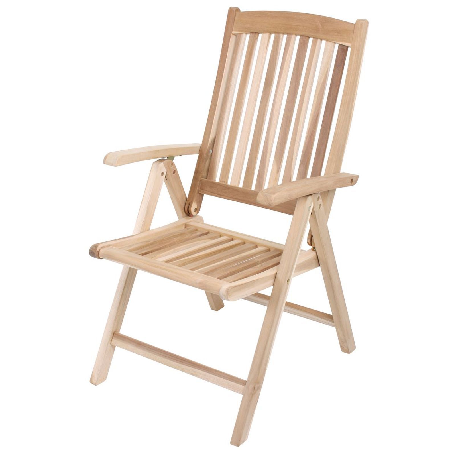 Gartenstuhl JAVA - Teak Massivholz - verstellbar