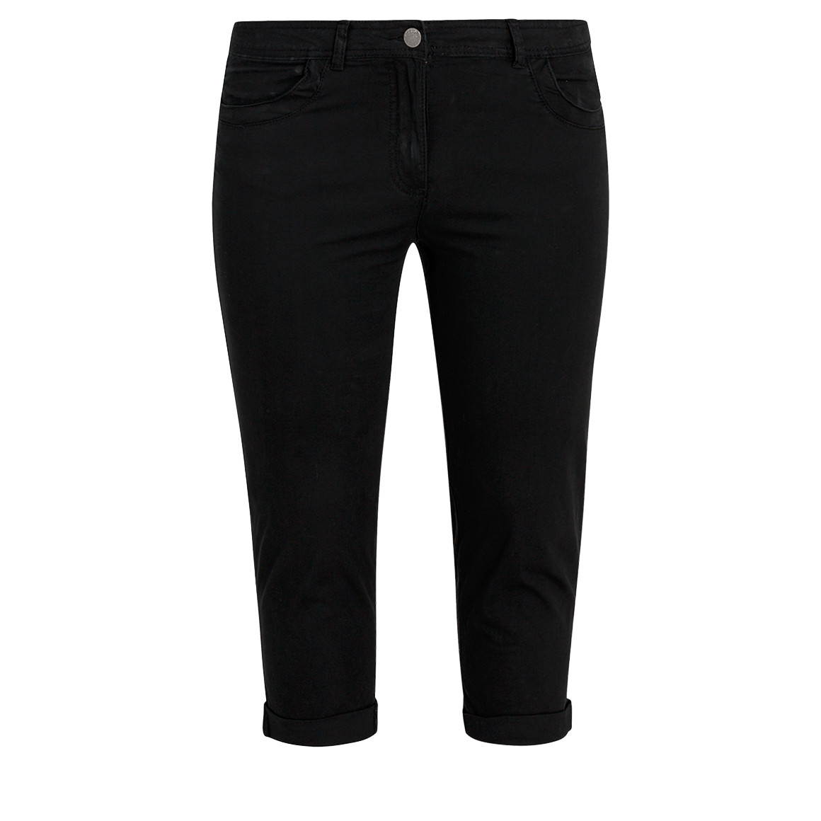 Gina Benotti 3/4 Damen Hose mit 4 Taschen schwarz