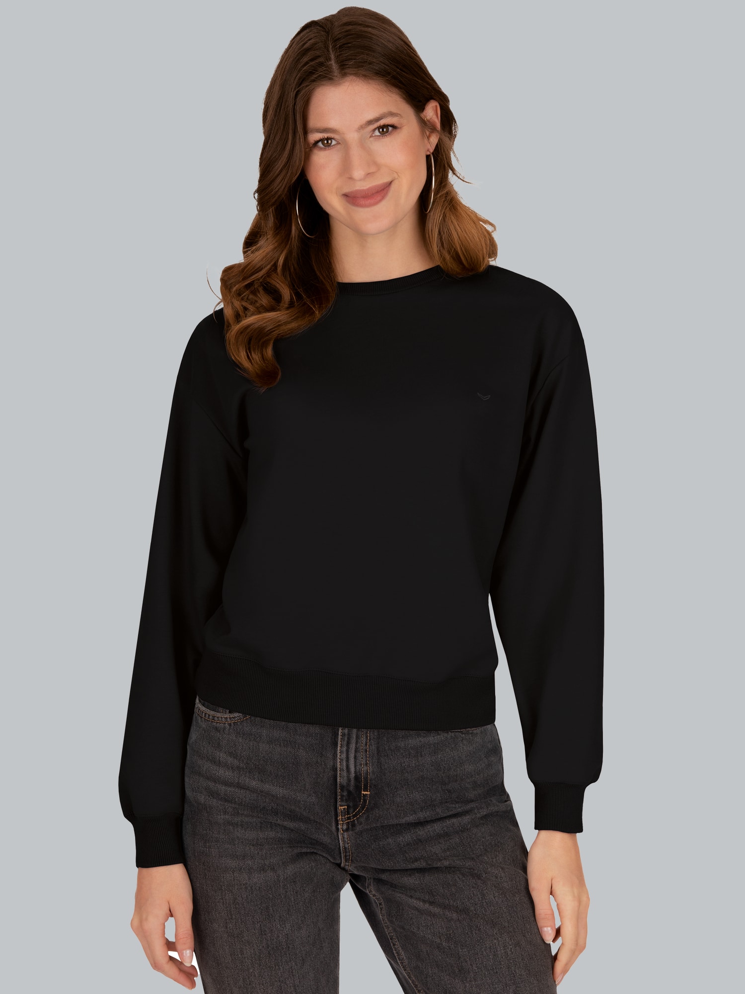 Dünnes Sweatshirt Schwarz