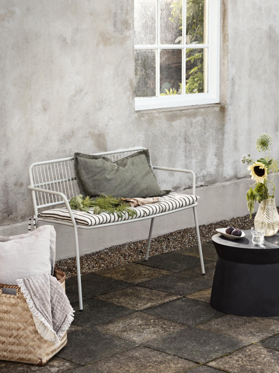 Broste Copenhagen Linn kussenhoes 40x60 Dove Grey