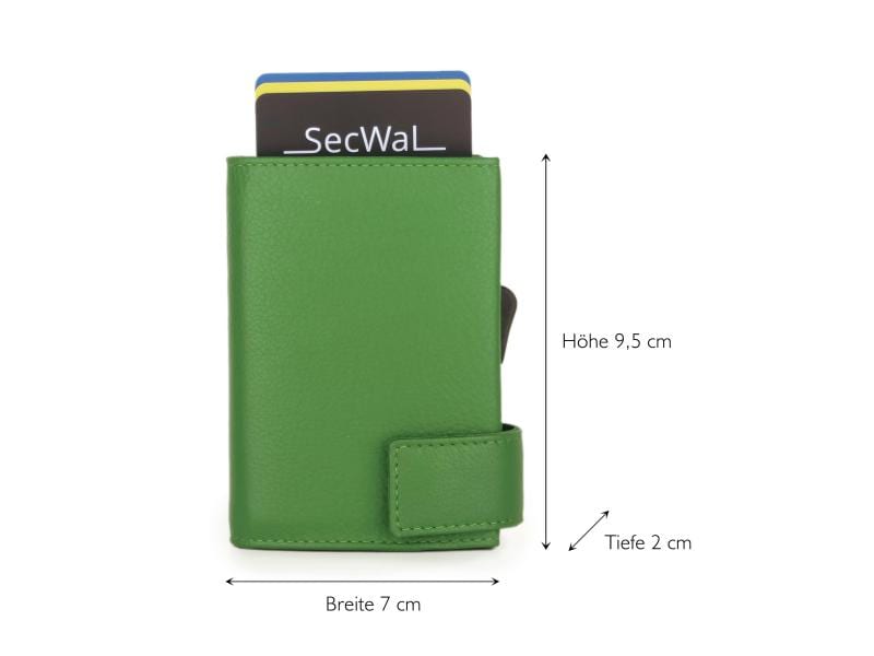 SecWal Portemonnaie SecWal 2 Kartenetui mit RFID Schutz